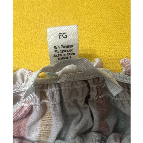 French Laundry Multi Colored Striped Peasant Blouse, Size XL - Picture 7 of 7